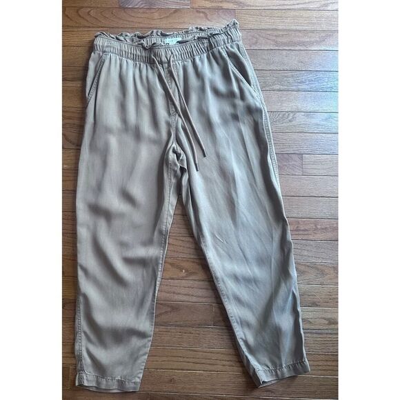 LOFT Medium Emory Taper Pants Drawstring NWOT 100% Lyocell - Picture 2 of 12